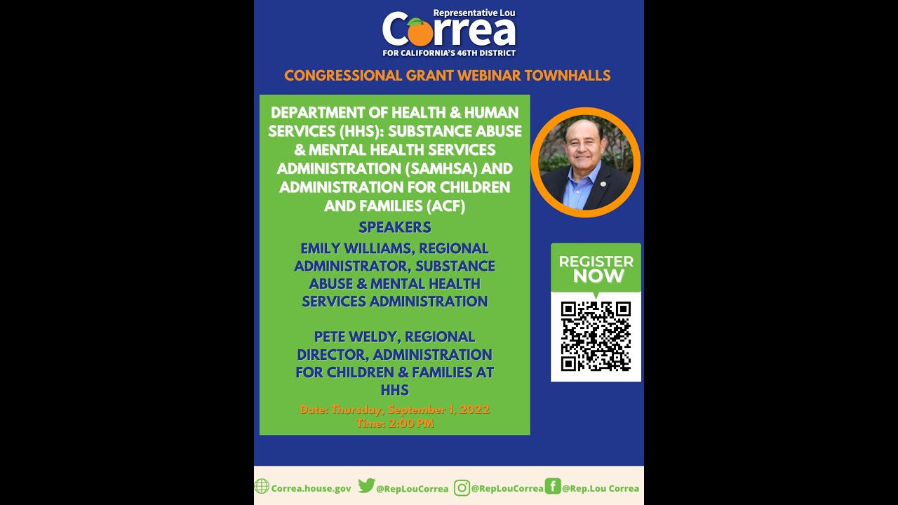 Grant Webinar Townhall: U.S. Department of Health and Human Services