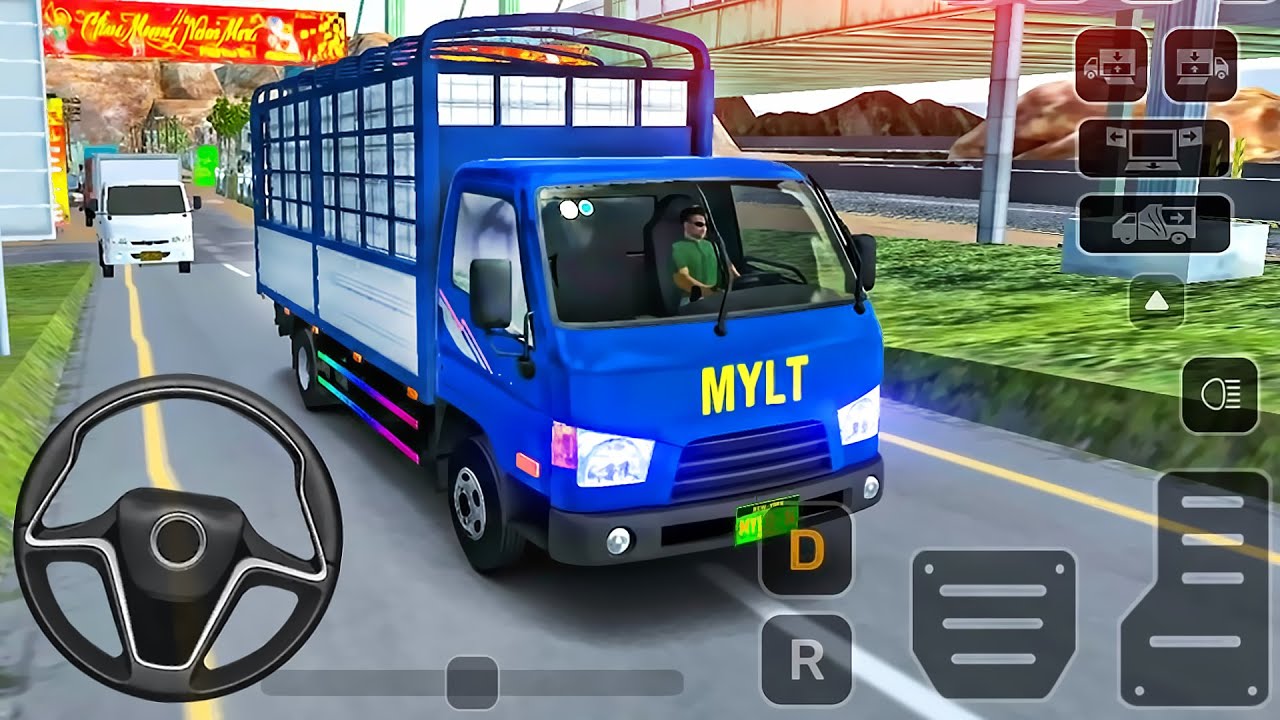 Minibus Simulator Vietnam - Indian Mobile Bus Hyundai County Driving - Android GamePlay