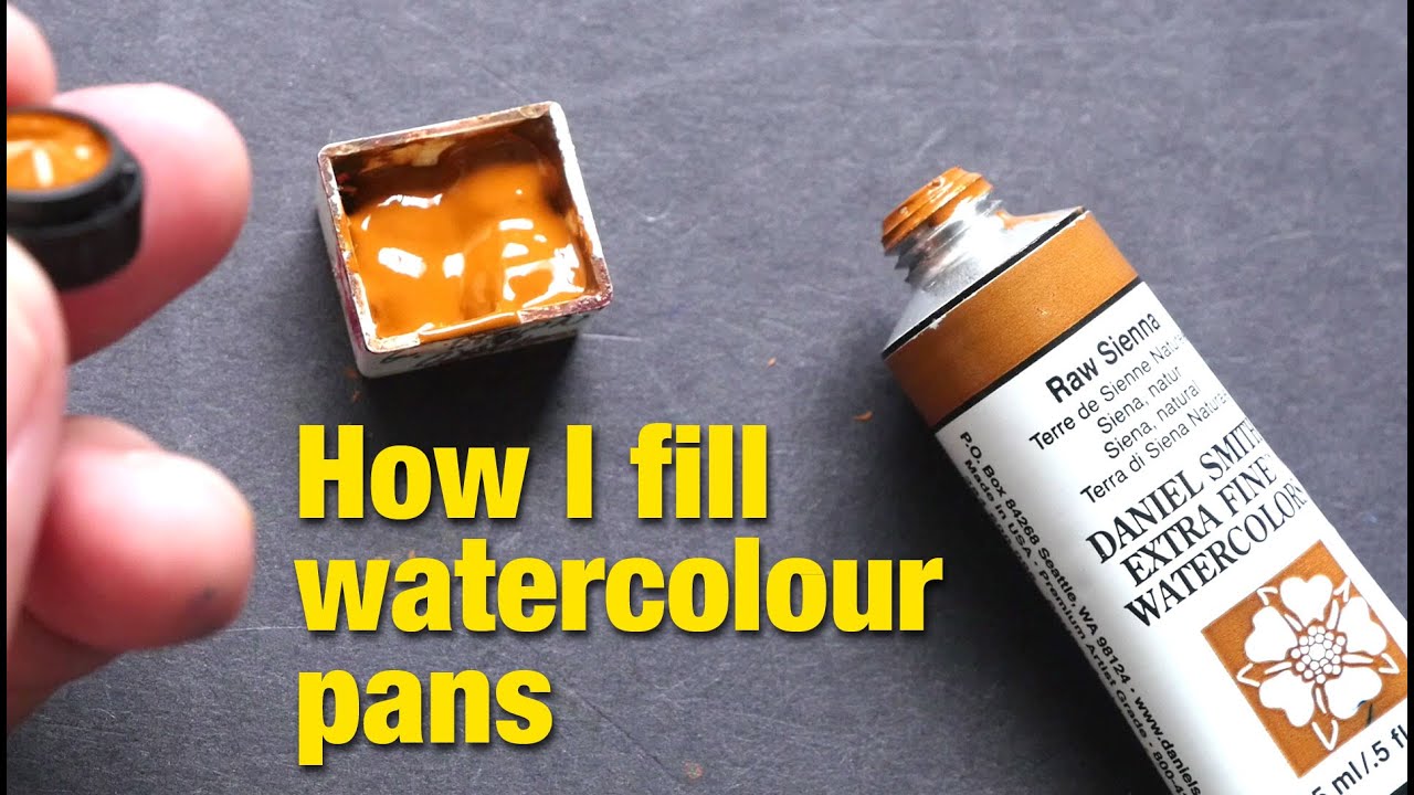 How I fill watercolor pans (DIY)