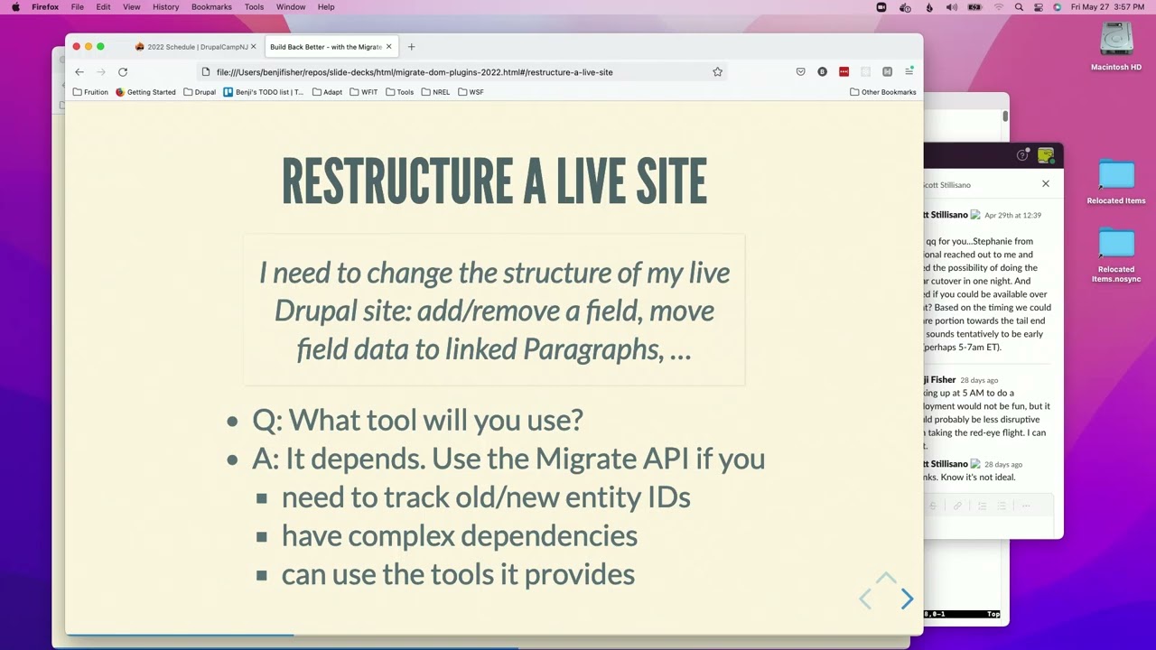 Build Back Better - with the Migrate API