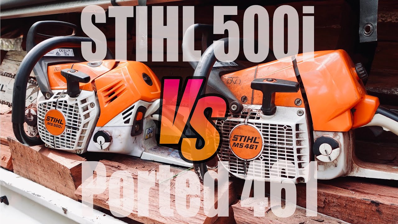 Stihl 500i против Ported 461