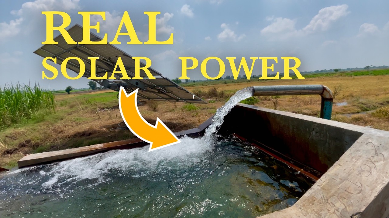 7HP Solar Tubewell Test | Massive 6 Inch Water Pressure