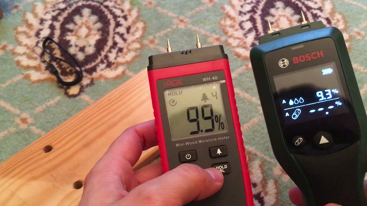 Распаковка и обзор-сравнение гигрометра Bosch Universal Humid и RGK WH-40