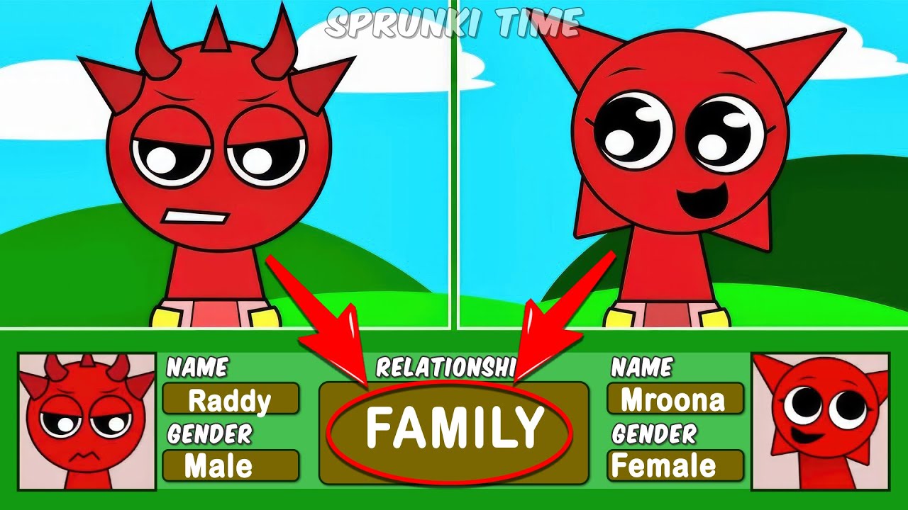 Incredibox Sprunki Babies Retake - NEW UPDATE (RELATIONSHIPS) | ALL Characters Relationships