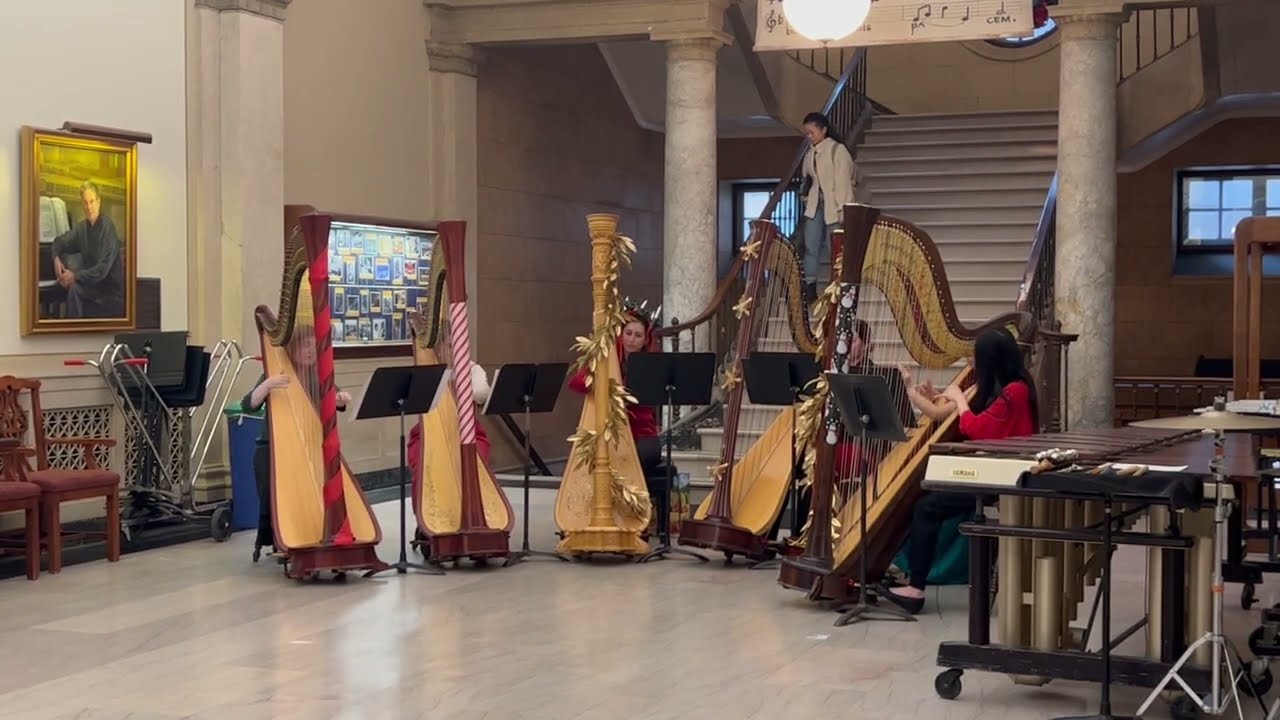 Carol of the Bells – Eastman Harp Ensemble (Holiday Sing 2022)