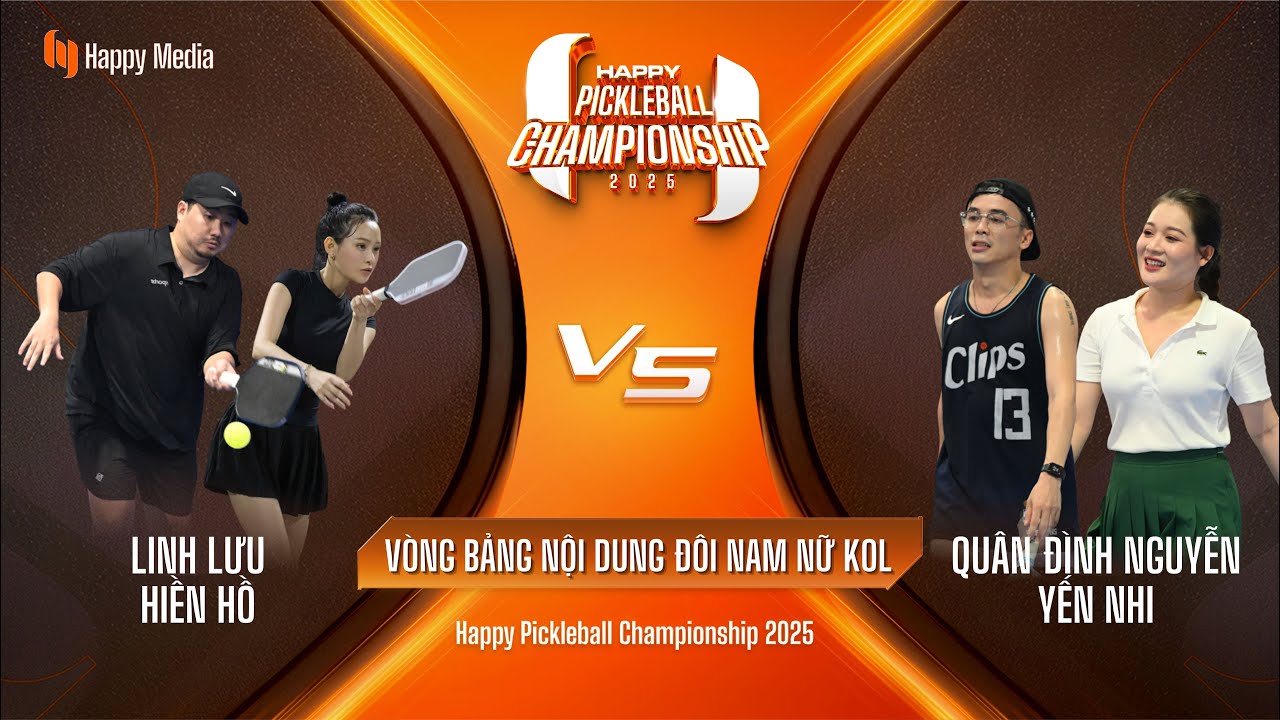 VÒNG BẢNG: HIỀN HỒ - LINH LƯU VS QUÂN ĐÌNH NGUYỄN - YẾN NHI| HAPPY PICKLEBALL CHAMPIONSHIP