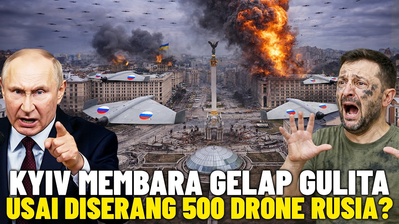 Sistem Pertahanan AS–NATO Lumpuh Total!? Drone Rusia Terus Bombardir Kota-Kota Besar Ukraina