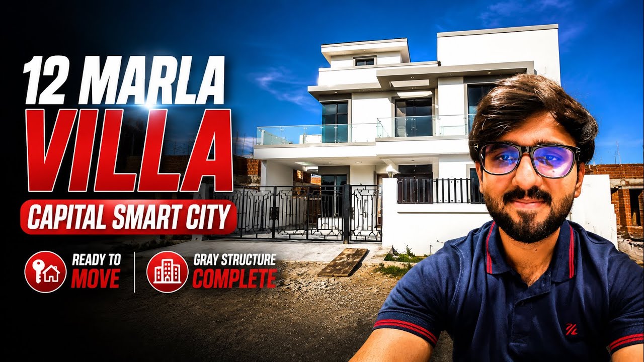 12 Marla Villa in Capital Smart City Islamabad | 48 Lac Downpayment | Full Tour