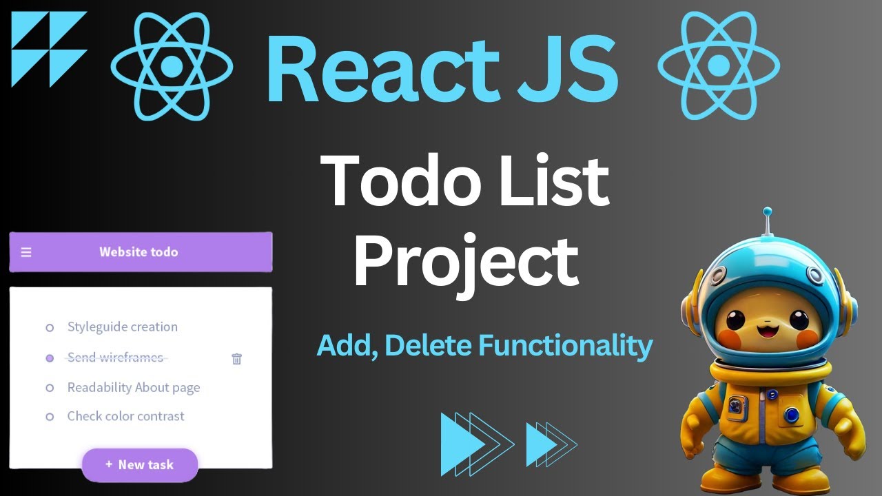 Todo List App in ReactJs | React Project for Beginners