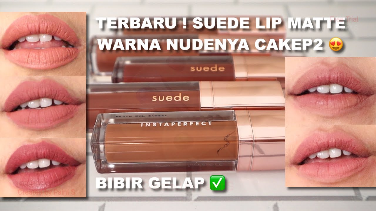 WARDAH INSTAPERFECT SUEDE LIP MATTE | SEMUA WARNA NUDE PEACH, PINK CAKEP 😍 | Maria Soelisty