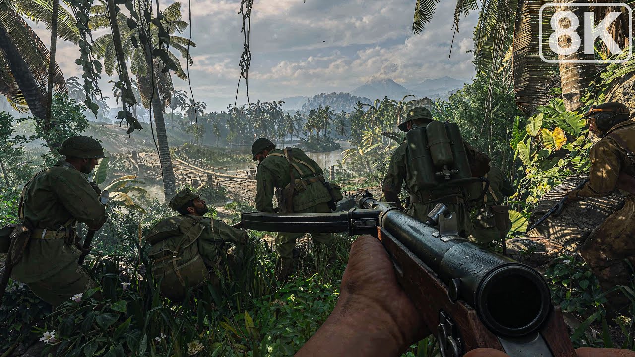 The Pacific War 1943 (Battle of Piva Forks)  Call of Duty Vanguard - 8K