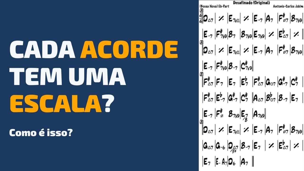 A escala de cada ACORDE | Elias Coutinho