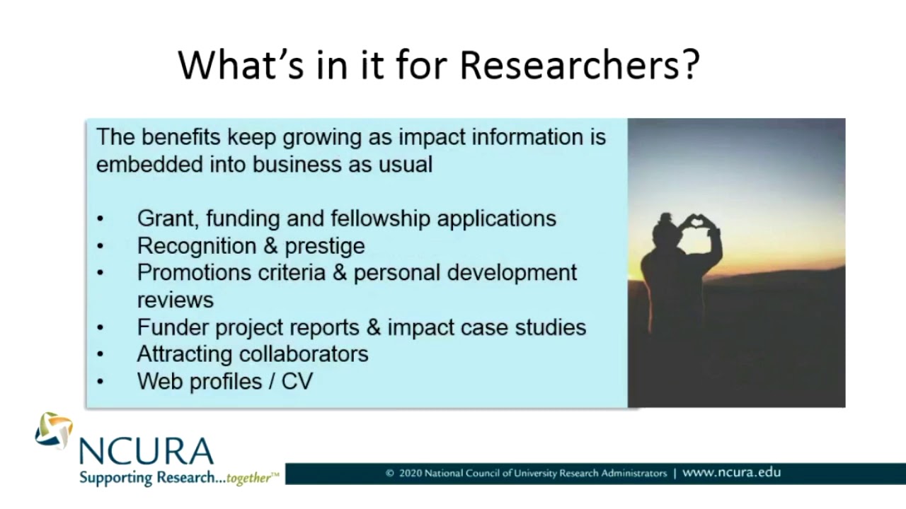 Impact Reporting - What's in It for Researchers and Research Managers?