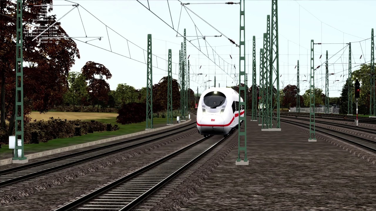 Chasing ICE3 Velaro D - TS2020