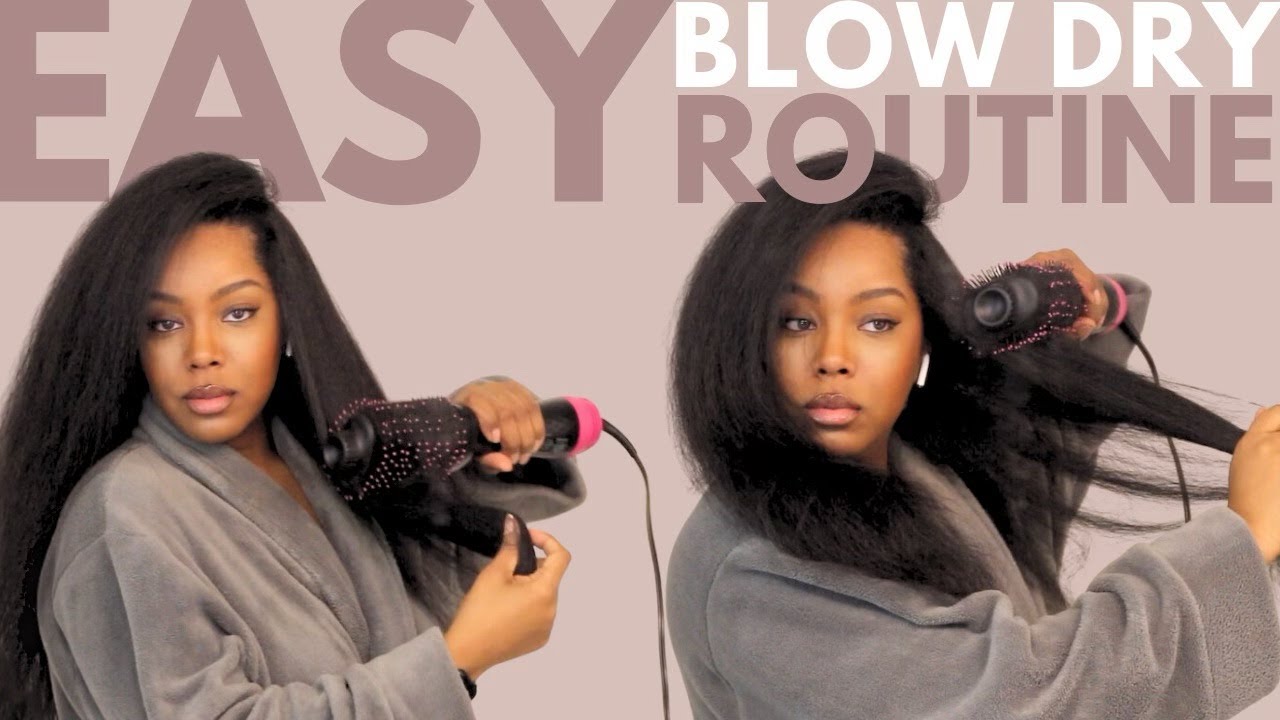 How To Safely Blow Dry Natural Hair | Reduced Manipulation & Breakage