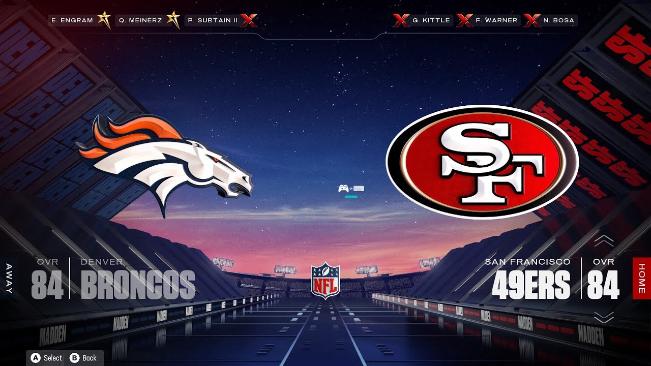 [2025-2026] [Preseason - Week 1] [CPU vs CPU] - [Madden NFL 26] [PC] - Broncos at 49ers