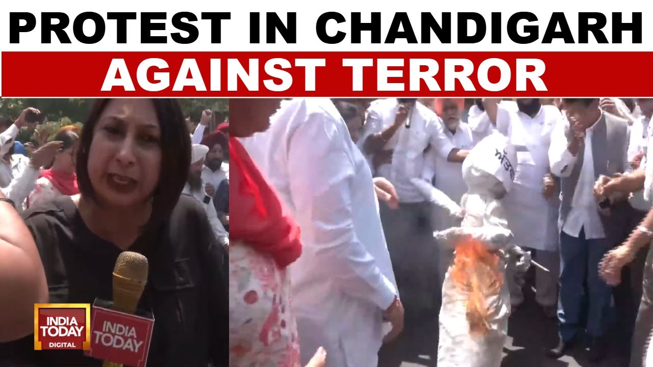 Protests Erupt In Chandigarh Against Pehalgam Attack | Security Heightened In Punjab | India Today