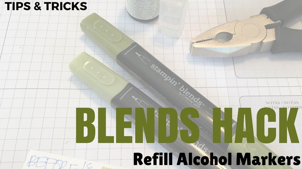 Stampin’ Up! Blends Hack Alcohol Marker DIY Refill
