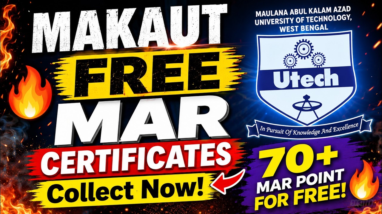 MAKAUT MAR Certificate Free Download Process | Updated Guide #makaut #makautexam  #freecertificate