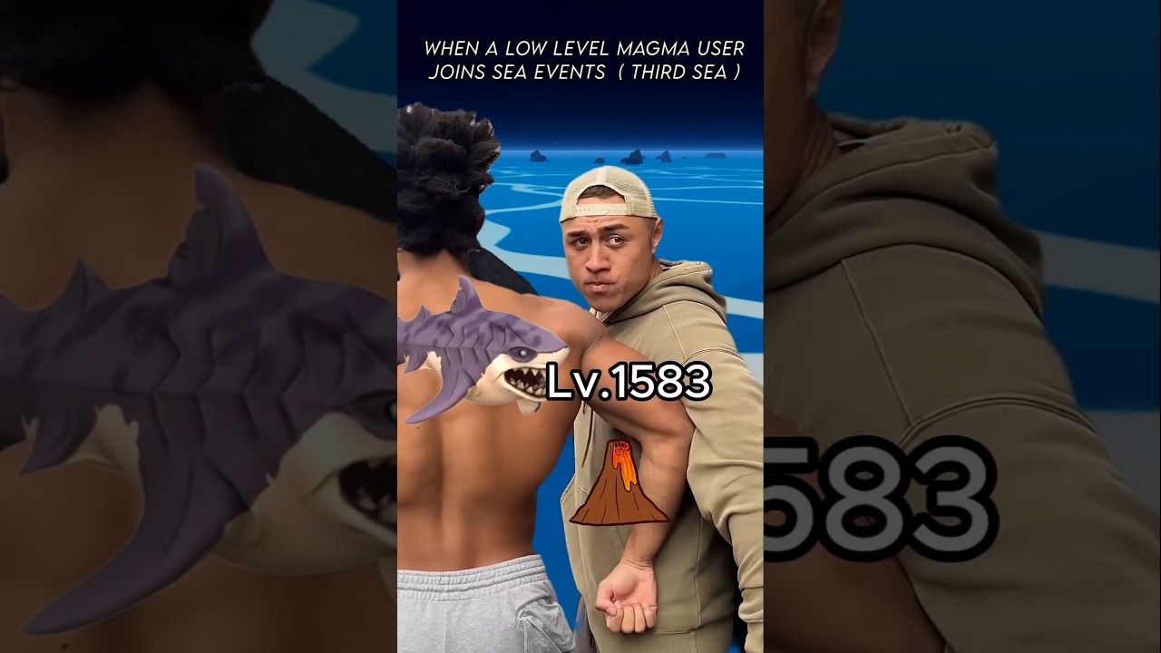 When a Magma user joins Sea Events in Third Sea too EARLY! #shorts #bloxfruits