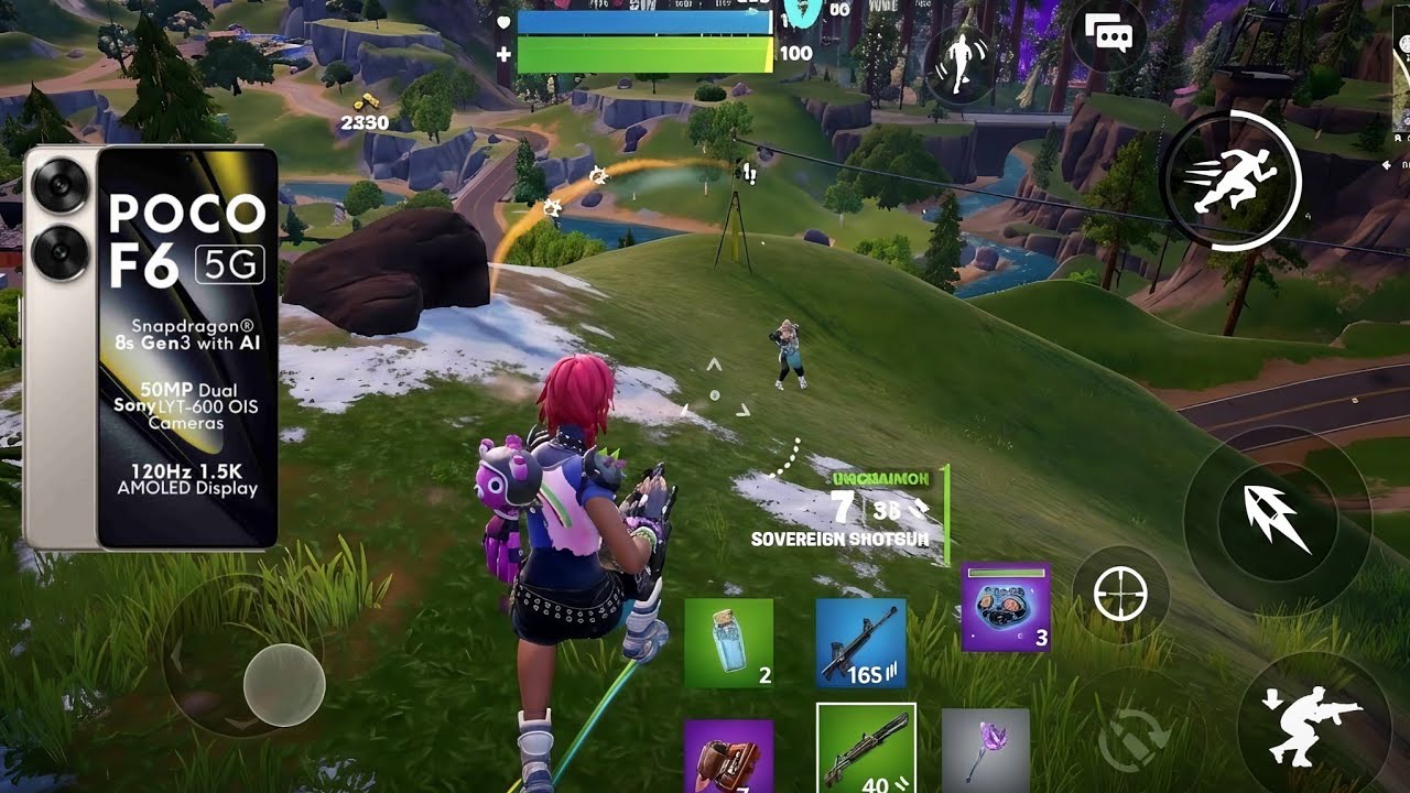 New Fortnite Mobile Chapter 7 season 1 Gameplay on Poco F6 | Adamas | Long