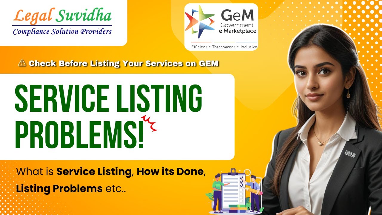 Service Listing Problems on Gem Portal