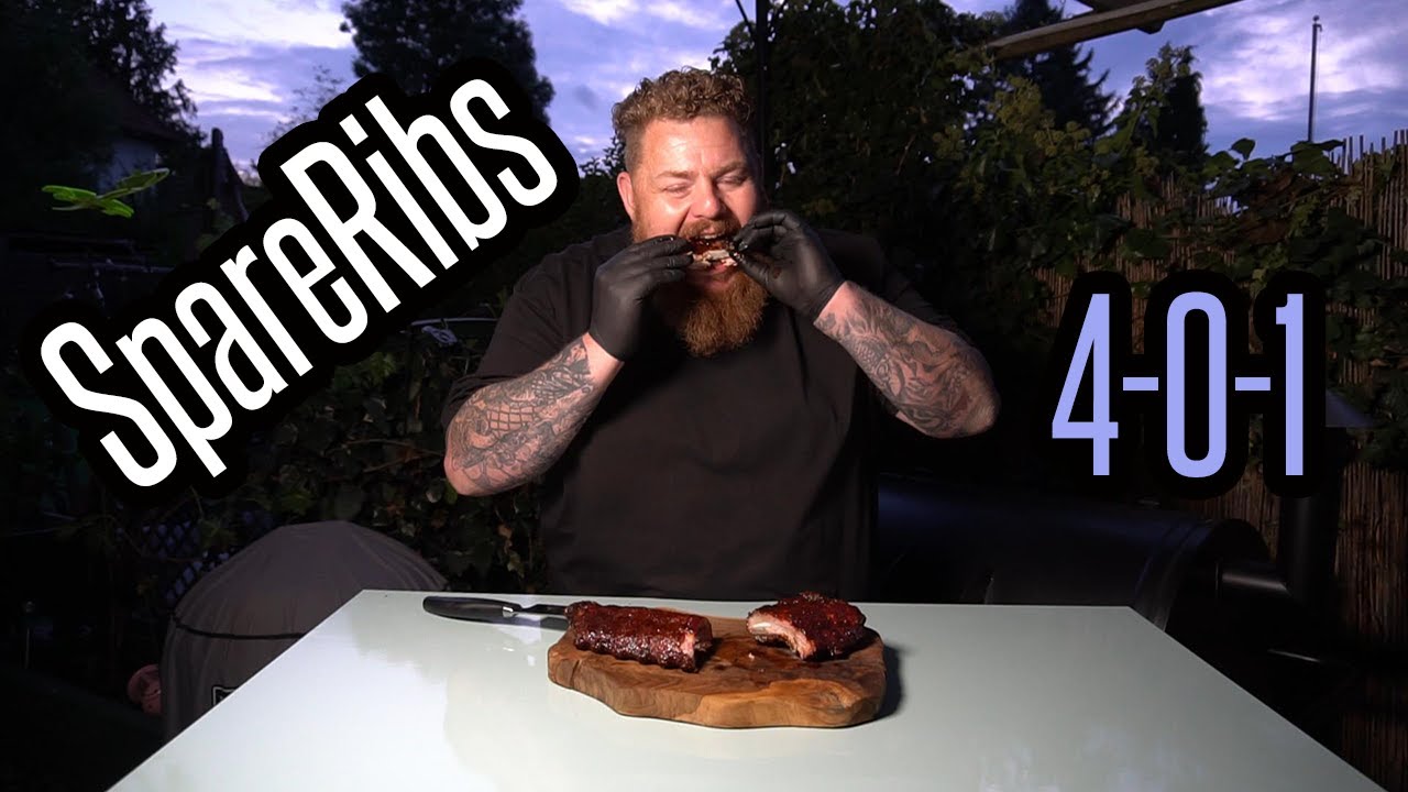 4-0-1 SpareRibs vom Smoker - Zart und super lecker - Sehr einfach - BBQ und Grillen für Jedermann