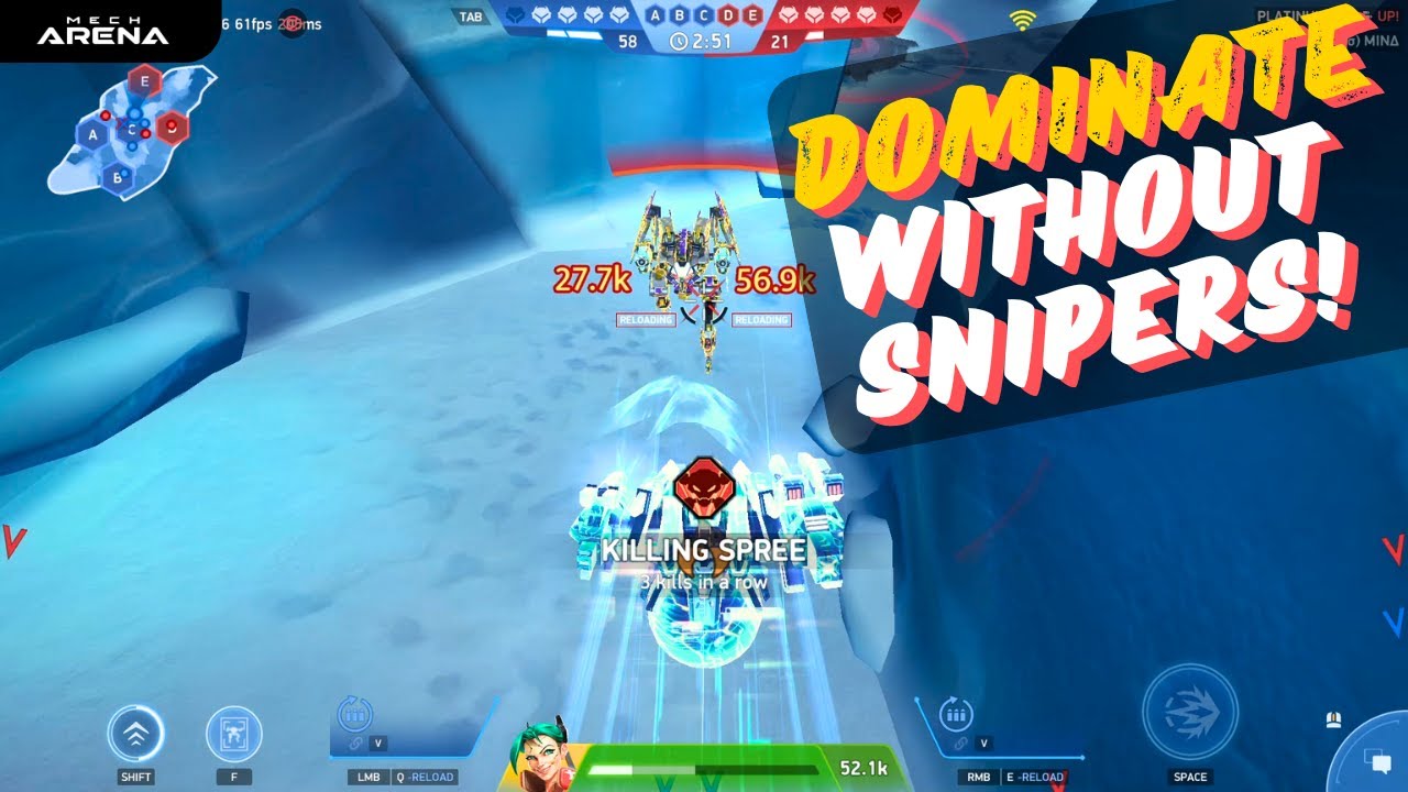 Dominating Without SNIPERS 💪 | Mech Arena | CPC Customs