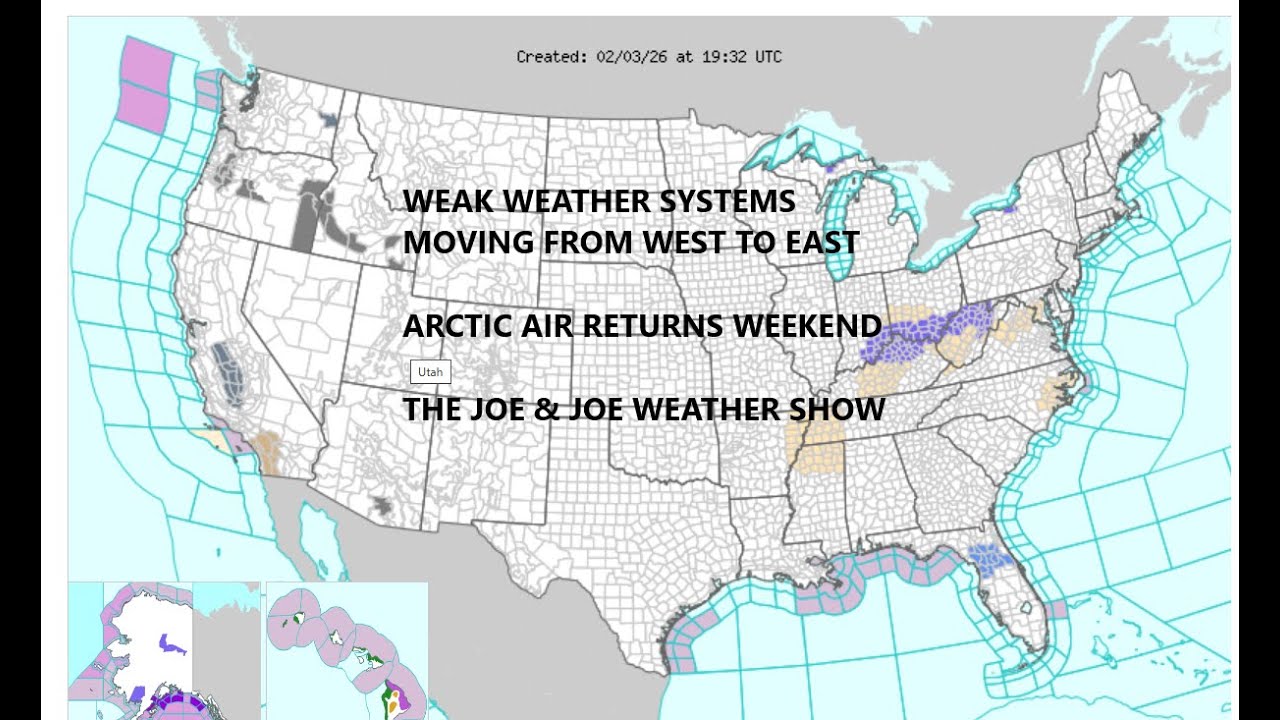 Mostly Quiet Weather Conditions, Arctic Front Brings Bitter Cold Air Back This Weekend Northeast US