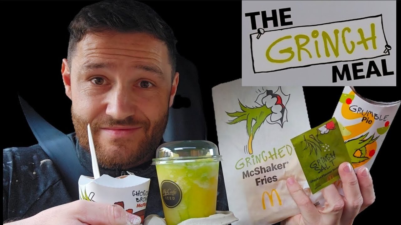 Праздничное меню McDonald's Grinched 2025 года 🎄🍔 Обзор каждого блюда