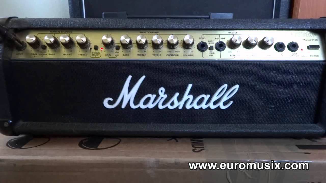 Marshall Valvestate 100V Top - Model 8100 - Amp Sound Test