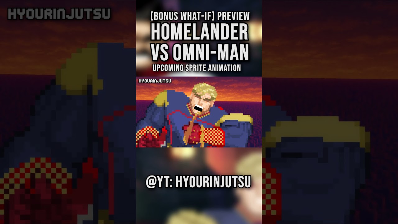 Homelander VS Omni-Man Sprite Animation PREVIEW. #spriteanimation #invincible #theboys