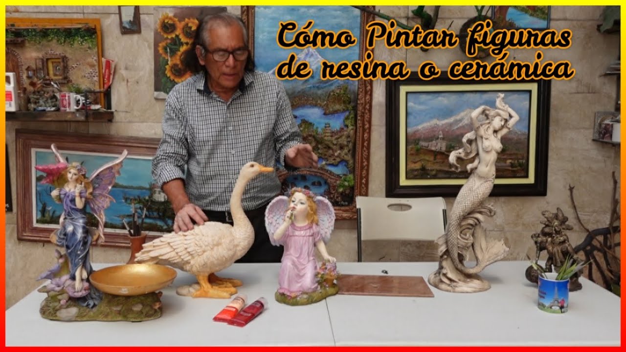 Cómo pintar figuras de cerámica resina o yeso.