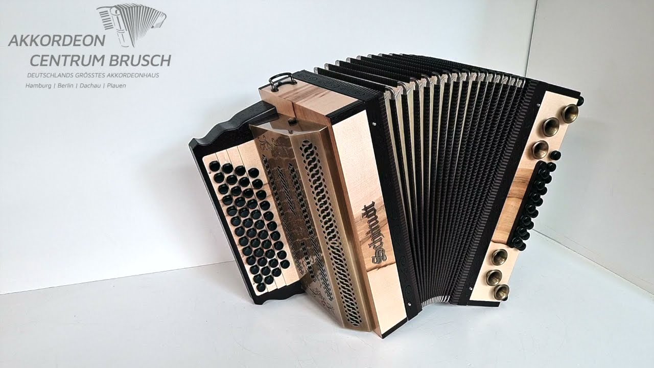 Schmidt Harmonika STEIRABLUAT Kern - Ahorn GCFB Klangprobe