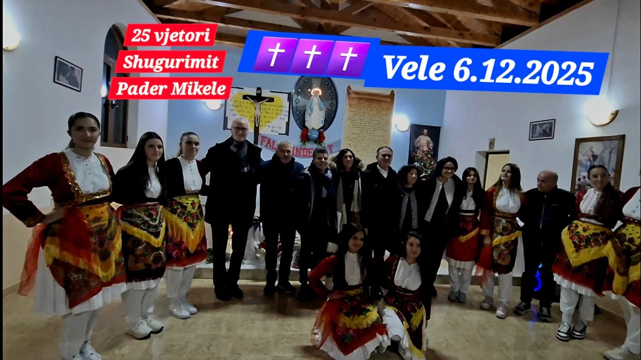 Pader Mikele feston 25 vjetorin e shugurimit rrethuar nga besimtare te Veles dhe familiaret e ti