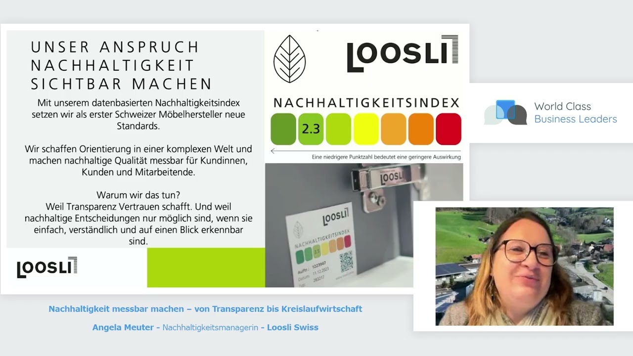 WCESG26: Angela Meuter - Loosli Swiss