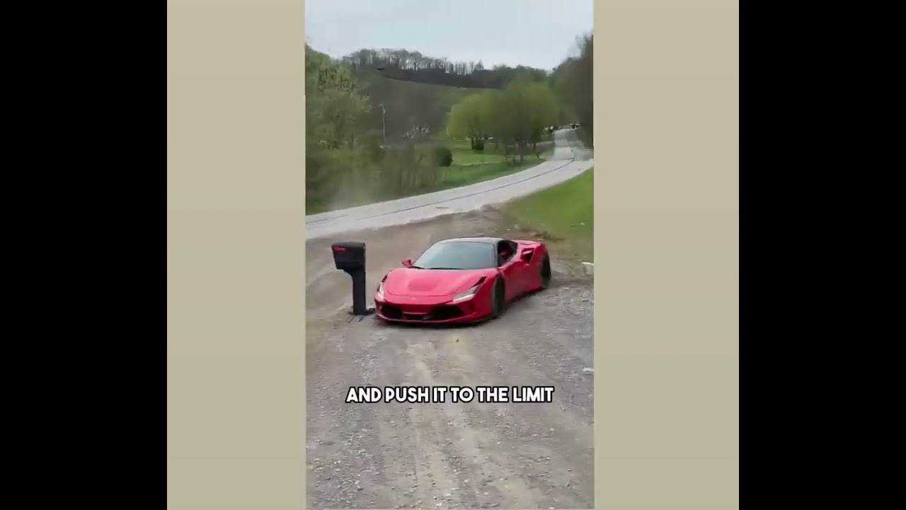 Accidentally burned down a Ferrari F8!