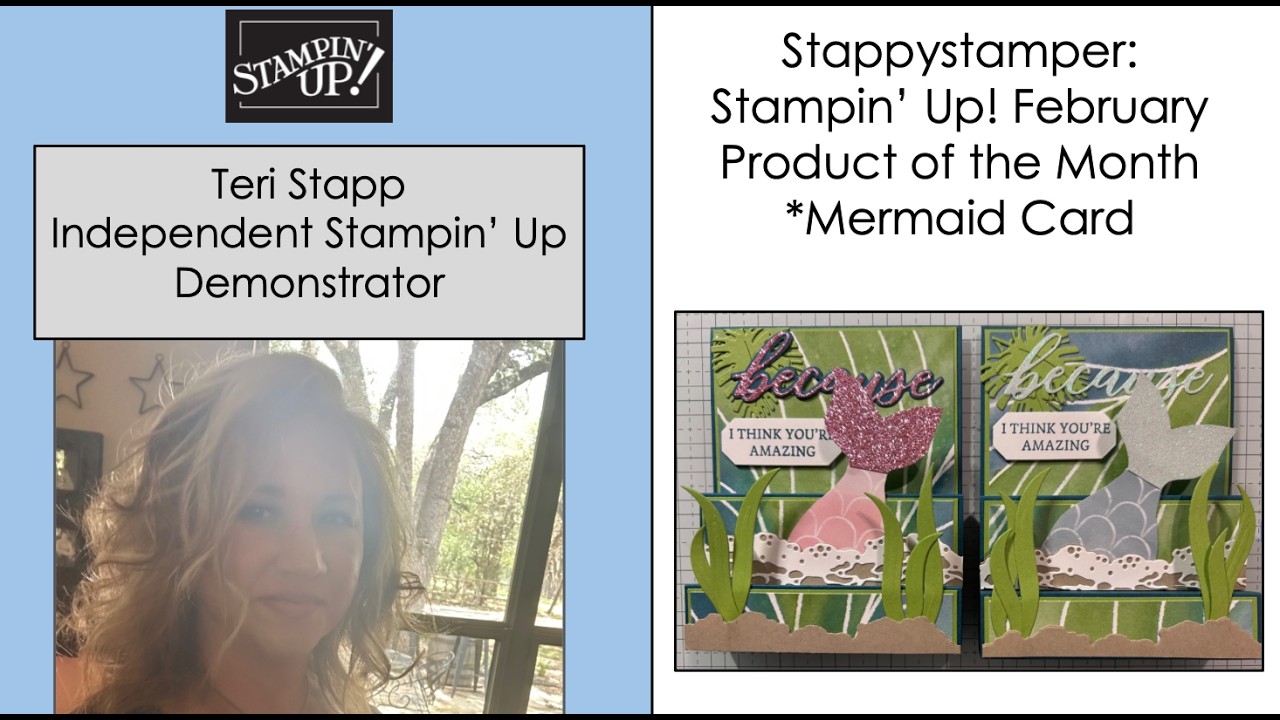 Stappystamper: Stampin' Up! February Product of the Month DSP//Texas Two Step Mermaid Card