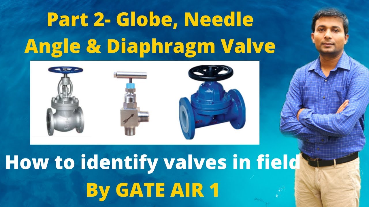 Type of Valves | Globe, Needle, Angle & Diaphragm Valve | How to identify valves in field in Hindi