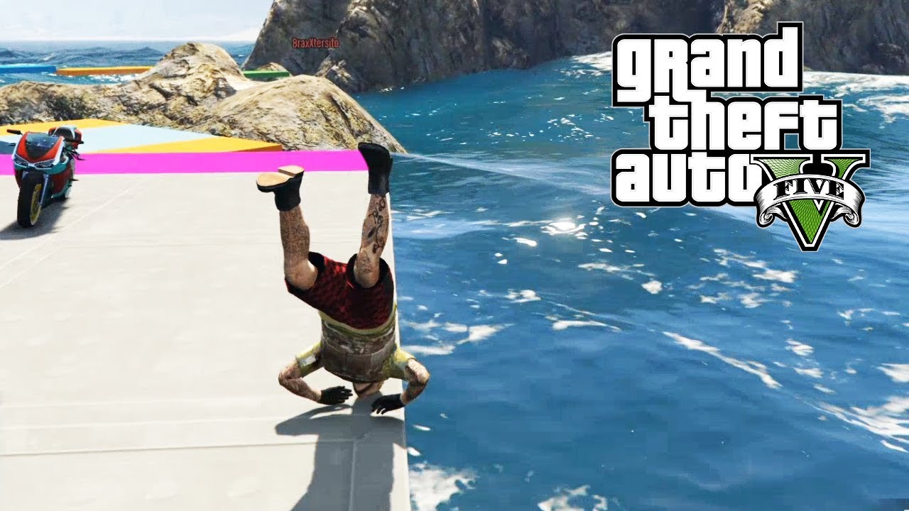 CUANDO TE TIRAS DE CABEZA CONTRA EL SUELO... PARKOUR GTA V