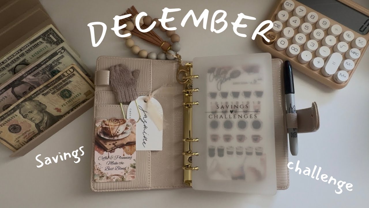 CASH STUFF MY DECEMBER SAVINGS CHALLENGES WITH ME ❄️💌
