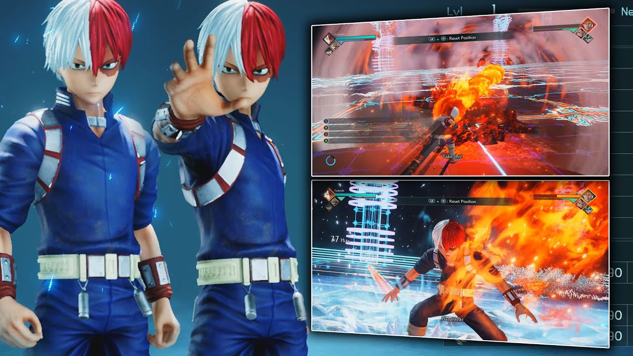 ALL Shoto Todoroki SPECIAL MOVES & AWAKENING! JUMP FORCE Season 2 DLC