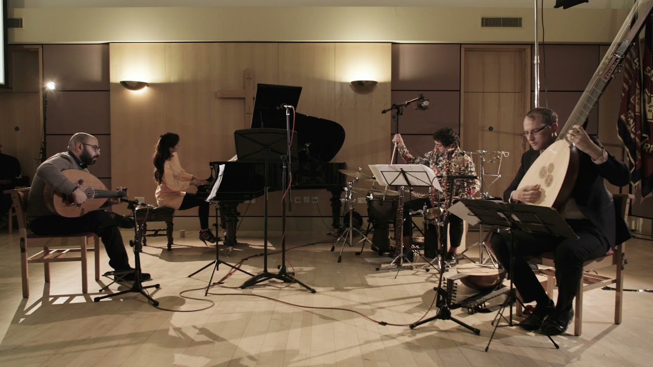 Erik Satie: Gymnopedie No.1 | Oud, theorbo, percussion and piano | Live music