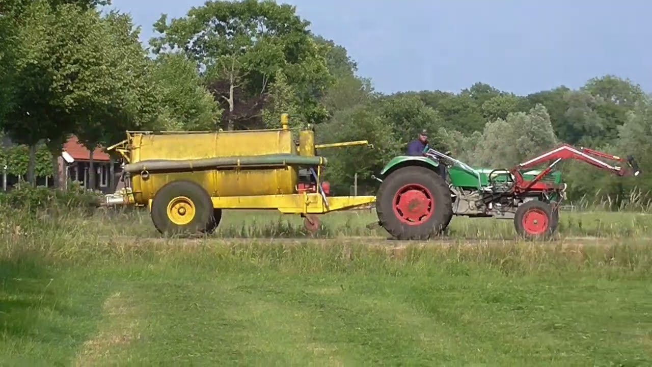 mest rijden met deutz 7006, veenhuis 5000