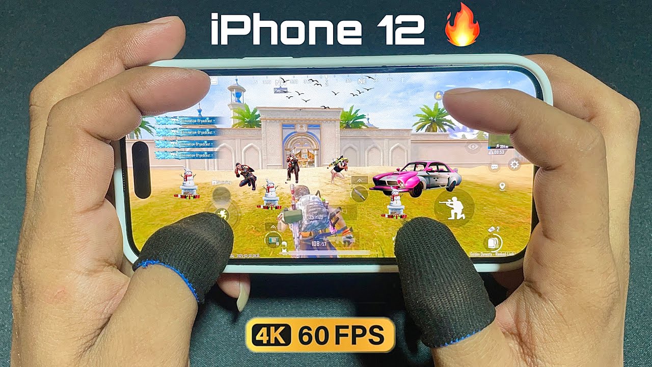 🔥iPhone 12 PUBG Handcam 😍 HDR+4k Graphics Test And Full Sensitivity #pubgmobile