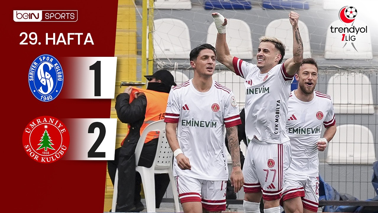 Sarıyer (1-2) Ümraniyespor | 29. Hafta Maç ÖZETİ | Trendyol 1. Lig - 2025/26