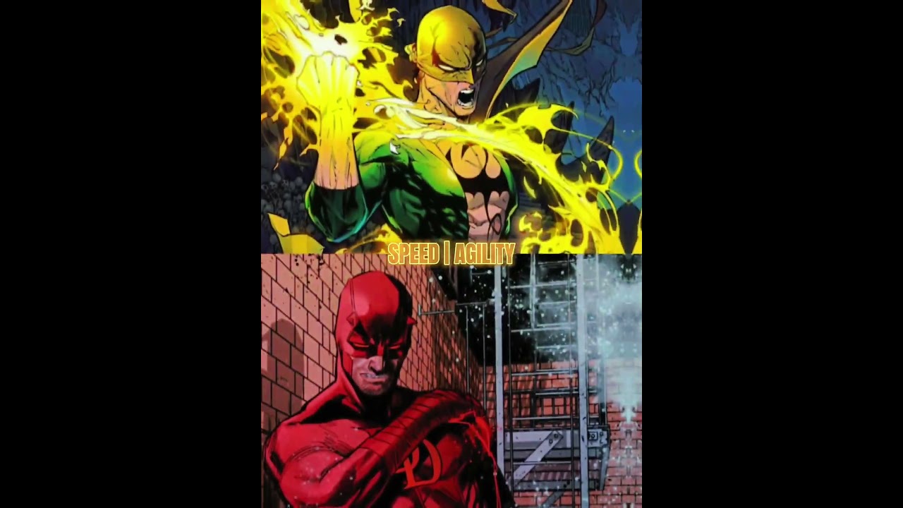 Iron First (Comics) Vs Daredevil (Comics) | Marvel #marvel #marvelstudios #daredevil#ironfist#shorts