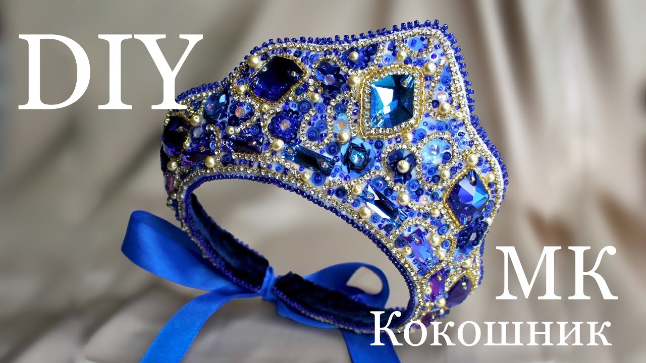 Кокошник - колье своими руками Вышивка бисером мастер-класс