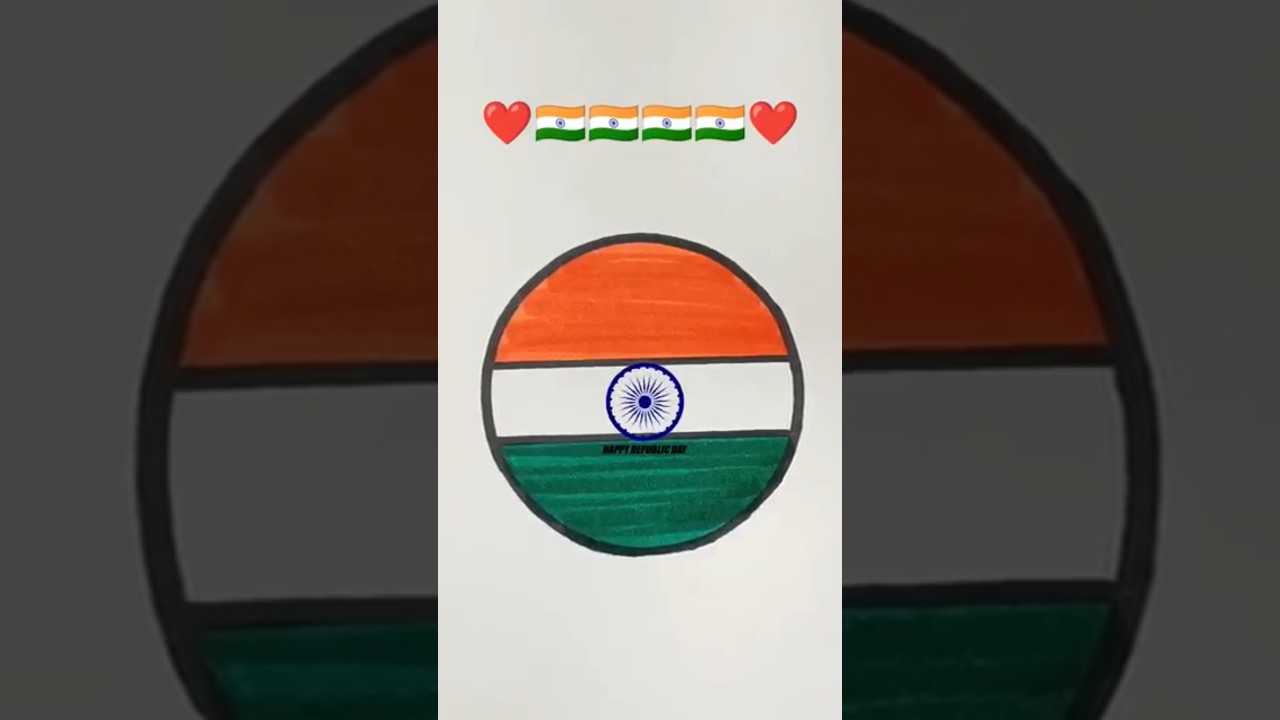 Indian Flag Satisfying Art 🇮🇳❤️ #indianflag #flagart #art #shorts #satisfying #viral