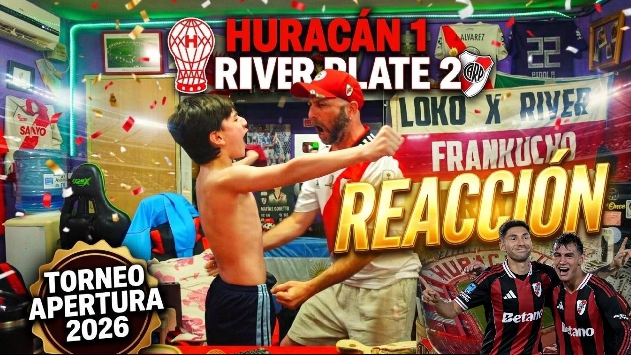 HURACAN 1 vs RIVER PLATE 2 - Reacciones de Hinchas de River - PADRE E HIJO